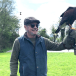 Bernie Murphy holding a Hawk